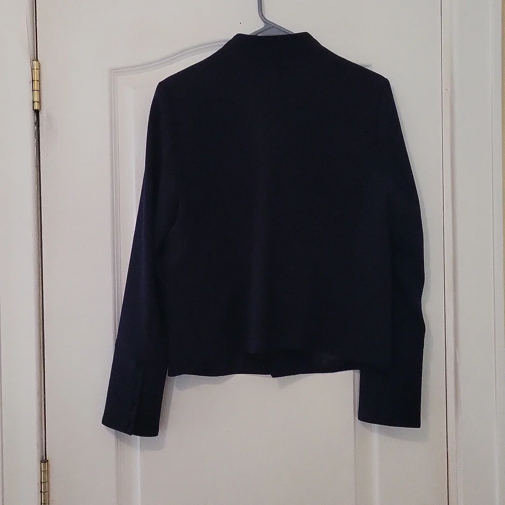 Loft Size 8 Navy Heavy Shacket NWOT - Picture 6 of 6
